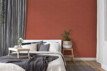  Tapete Vlies Struktur Textil Rot Schwarz 38529-1