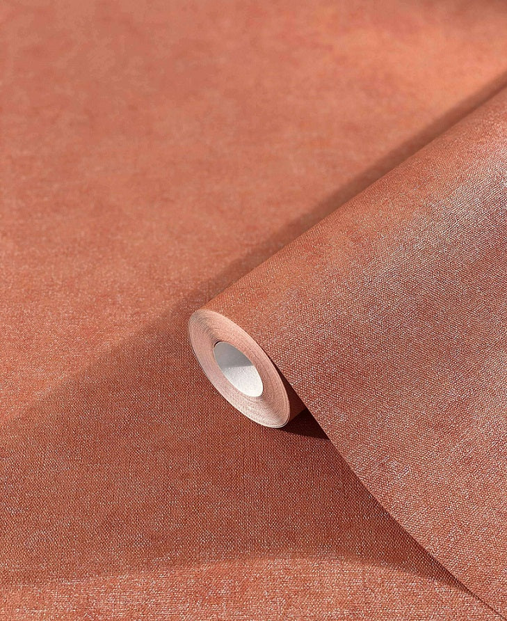  Tapete Vlies Textil-Optik Braun-rot Metallic 32430
