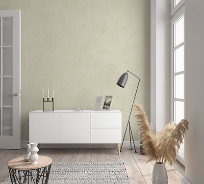  Tapete Vlies Textil-Optik Grün-beige Metallic 32422