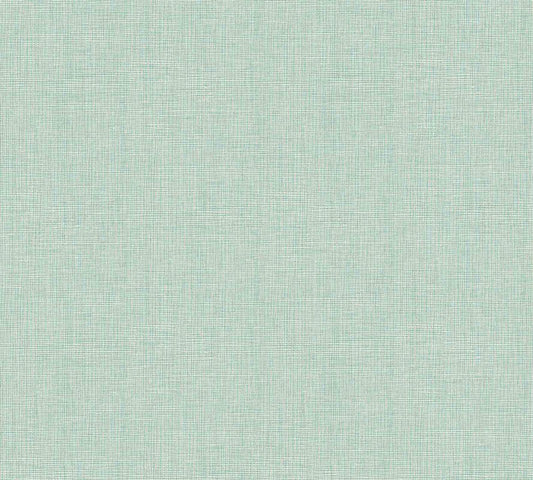  Tapete Vlies Textil-Optik Mint Creme Metallic 36976-9