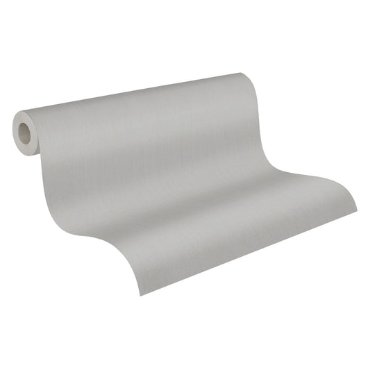 A.S. Creation Tapete Vlies Uni Linien Grau Glitzer Attractive 7855-72