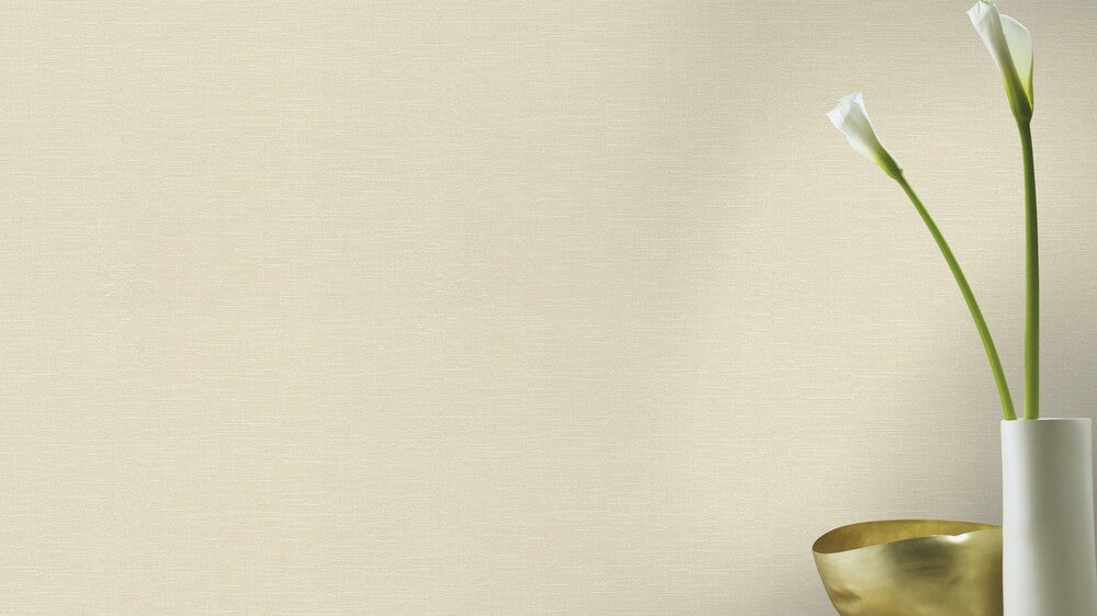 Tapete Vlies Uni Textilstruktur Beige Rasch 700442