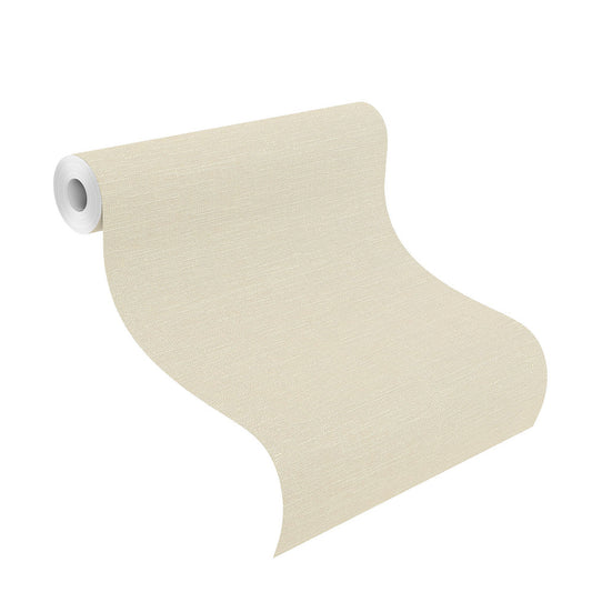  Tapete Vlies Uni Textilstruktur Beige Rasch 700442