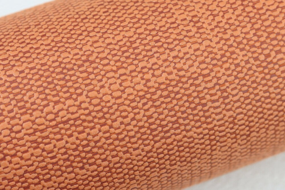  Tapete Vlies Uni Textilstruktur Orange-rot Rasch 700497