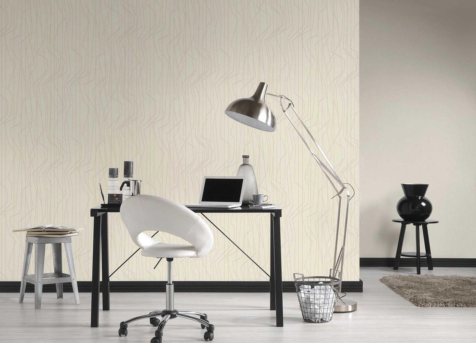 A.S. Creation Tapete Vlies Uni Textur Creme-beige 36882-6