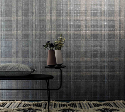  Tapete Vlies Vierecke Abstrakt Grau Metallisch 30438