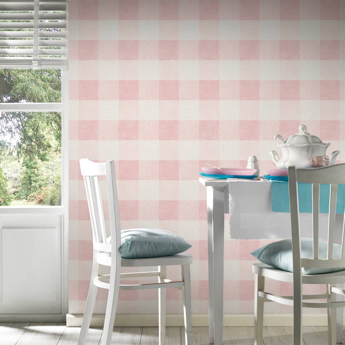  Tapete Vlies Vierecke Rosa Pink 36715-2