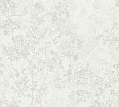  Tapete Vlies Zweige Mit Blüten Creme Grau Beige 37397-2