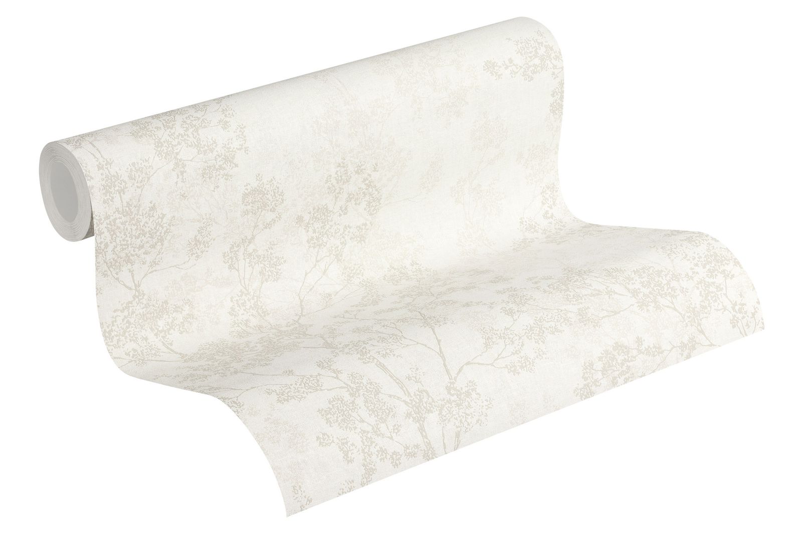  Tapete Vlies Zweige Mit Blüten Creme Grau Beige 37397-2