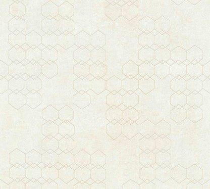  Tapete Vlies Grafisch Muster Creme Grau Weiß 37424-1