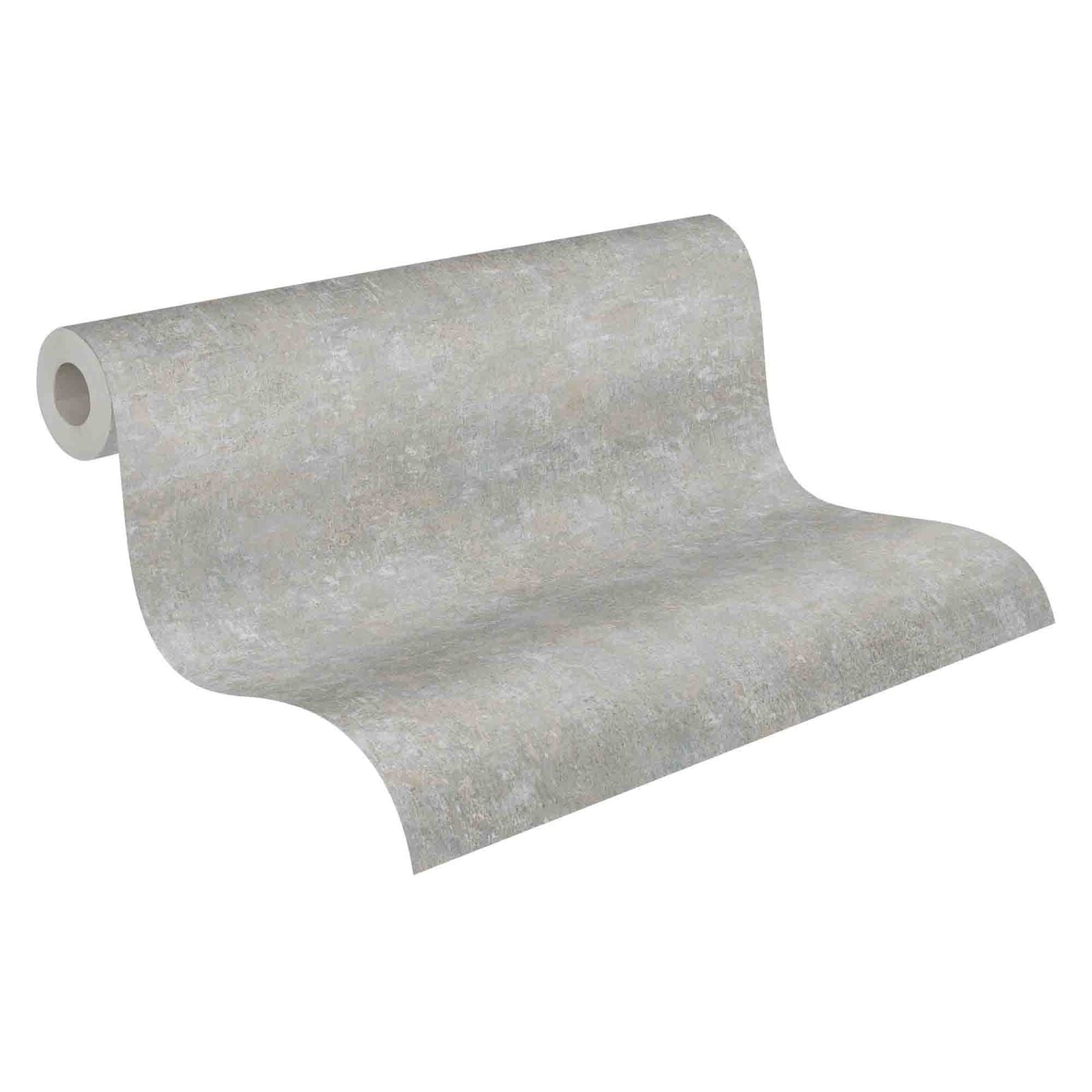 A.S. Creation Tapete Vlies Meliert Einfarbig Grau-blau Braun 37655-7