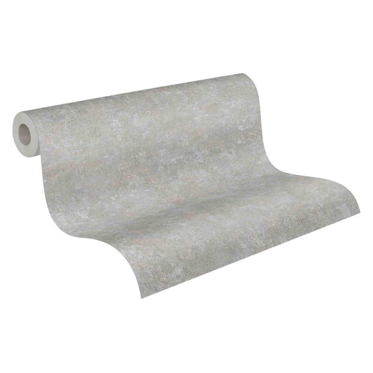 A.S. Creation Tapete Vlies Meliert Einfarbig Grau-blau Braun 37655-7