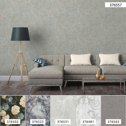 A.S. Creation Tapete Vlies Meliert Einfarbig Grau-blau Braun 37655-7