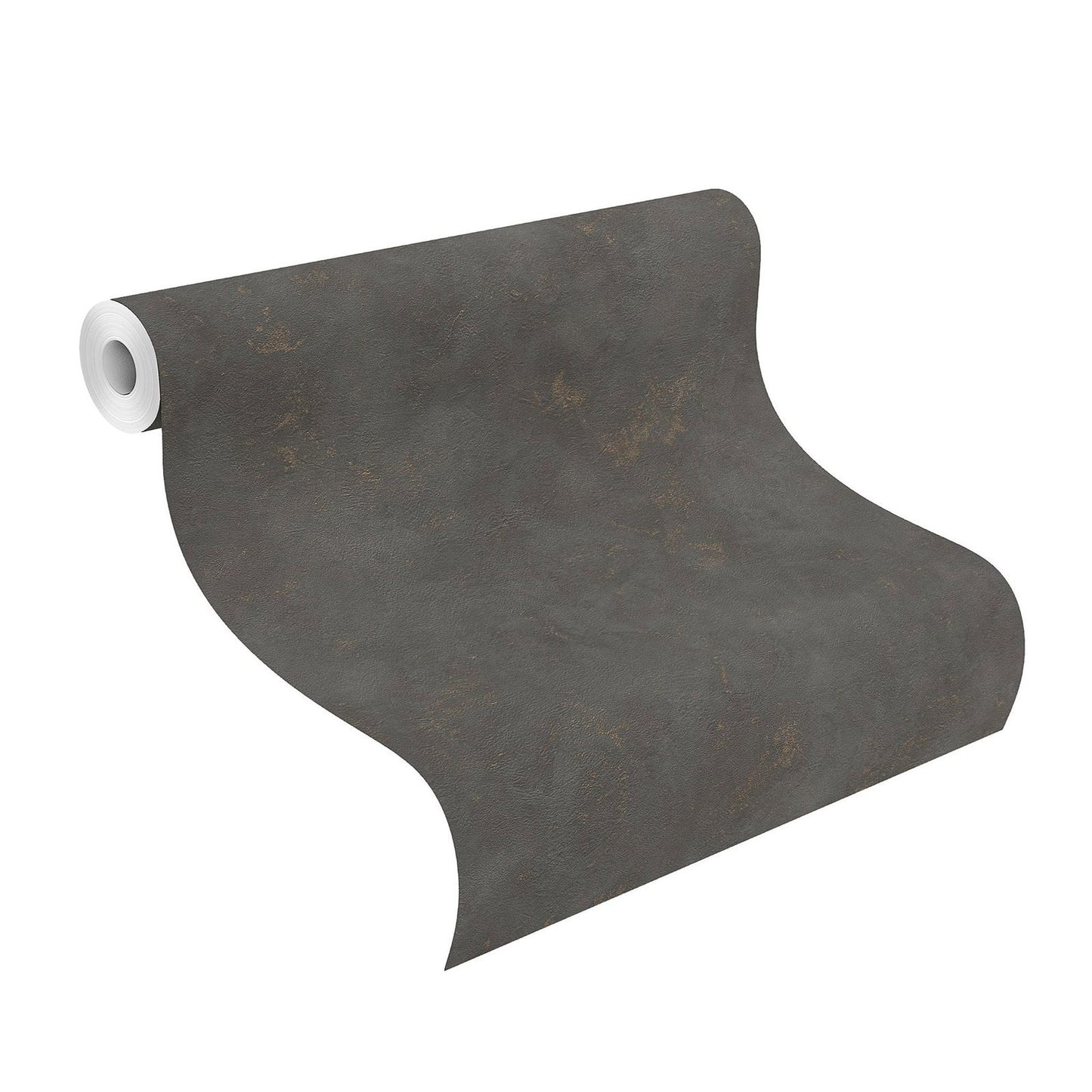  Tapete Vlies Meliert Einfarbig Schwarz Gold Finca 417159