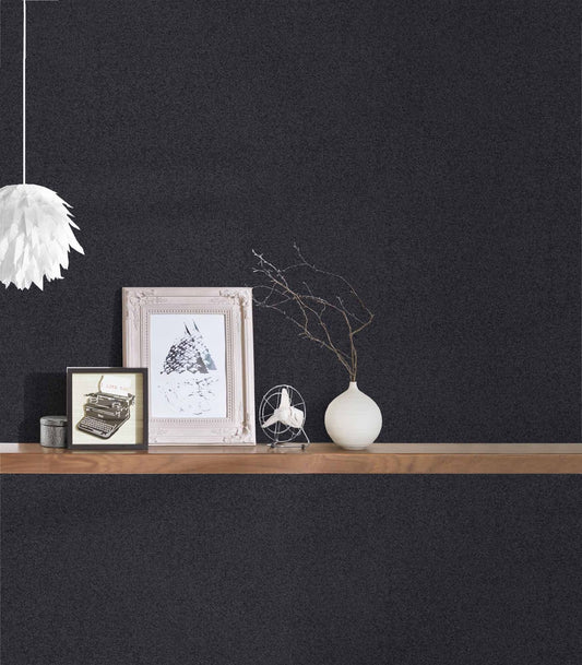 A.S. Creation Tapete Vlies Schwarz Einfarbig 37555-4 | 375554