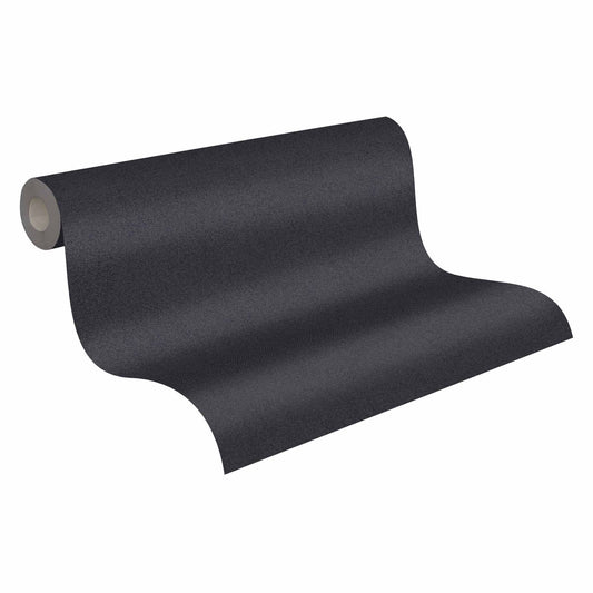 A.S. Creation Tapete Vlies Schwarz Einfarbig 37555-4 | 375554