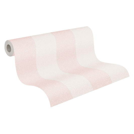 A.S. Creation Tapete Vlies Weiß Rosa Streifen 37554-2 | 375542