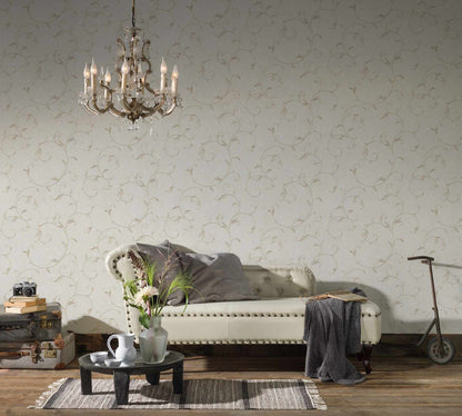 A.S. Creation Tapete Vlies Barock Ranken Beige Gold 30418-2