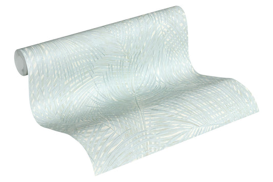 A.S. Creation Tapete Vlies Dschungel Weiss Hellblau Braun 37371-4