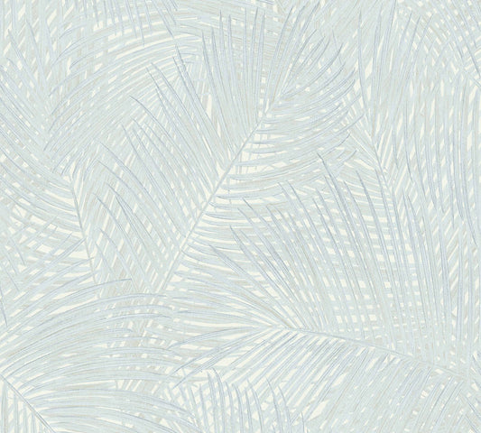 A.S. Creation Tapete Vlies Dschungel Weiss Hellblau Braun 37371-4