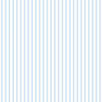  Kindertapete Papier Streifen Fein Weiß Blau 102301