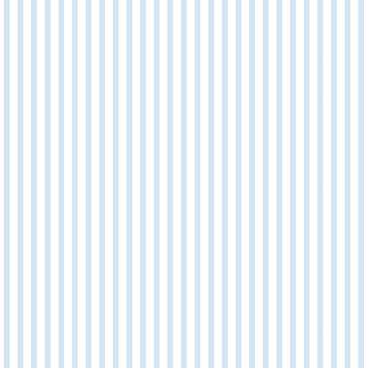  Kindertapete Papier Streifen Fein Weiß Blau 102301