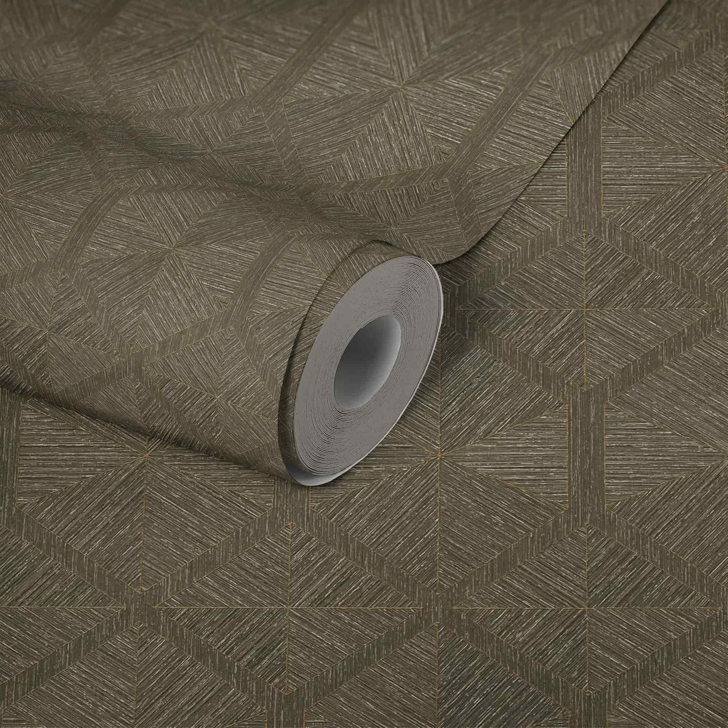A.S. Creation Tapete Vlies 3D Geometrisch Braun Gold Glanz 38690-4