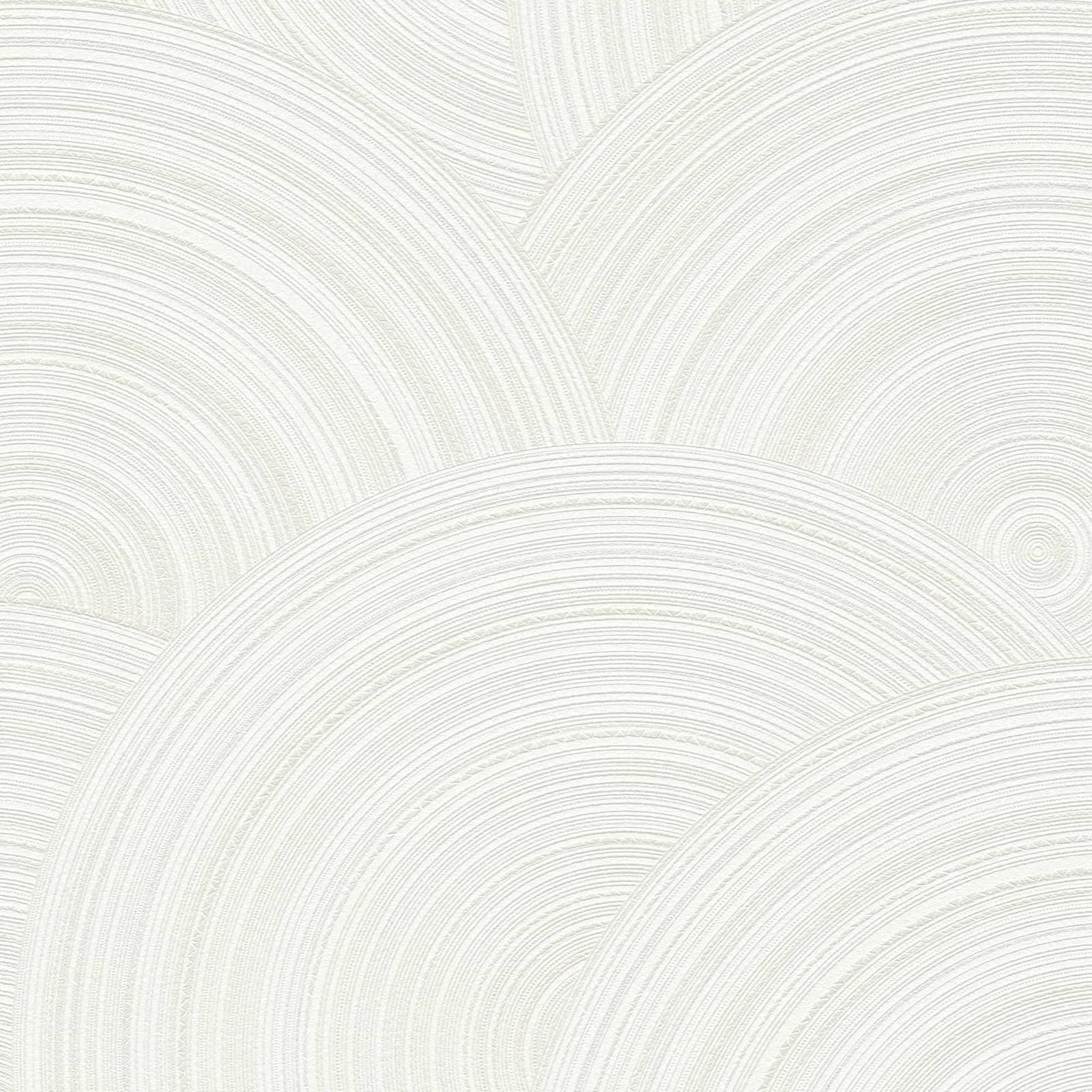 A.S. Creation Tapete Vlies 3D Wellen Weiß Silber 38696-1