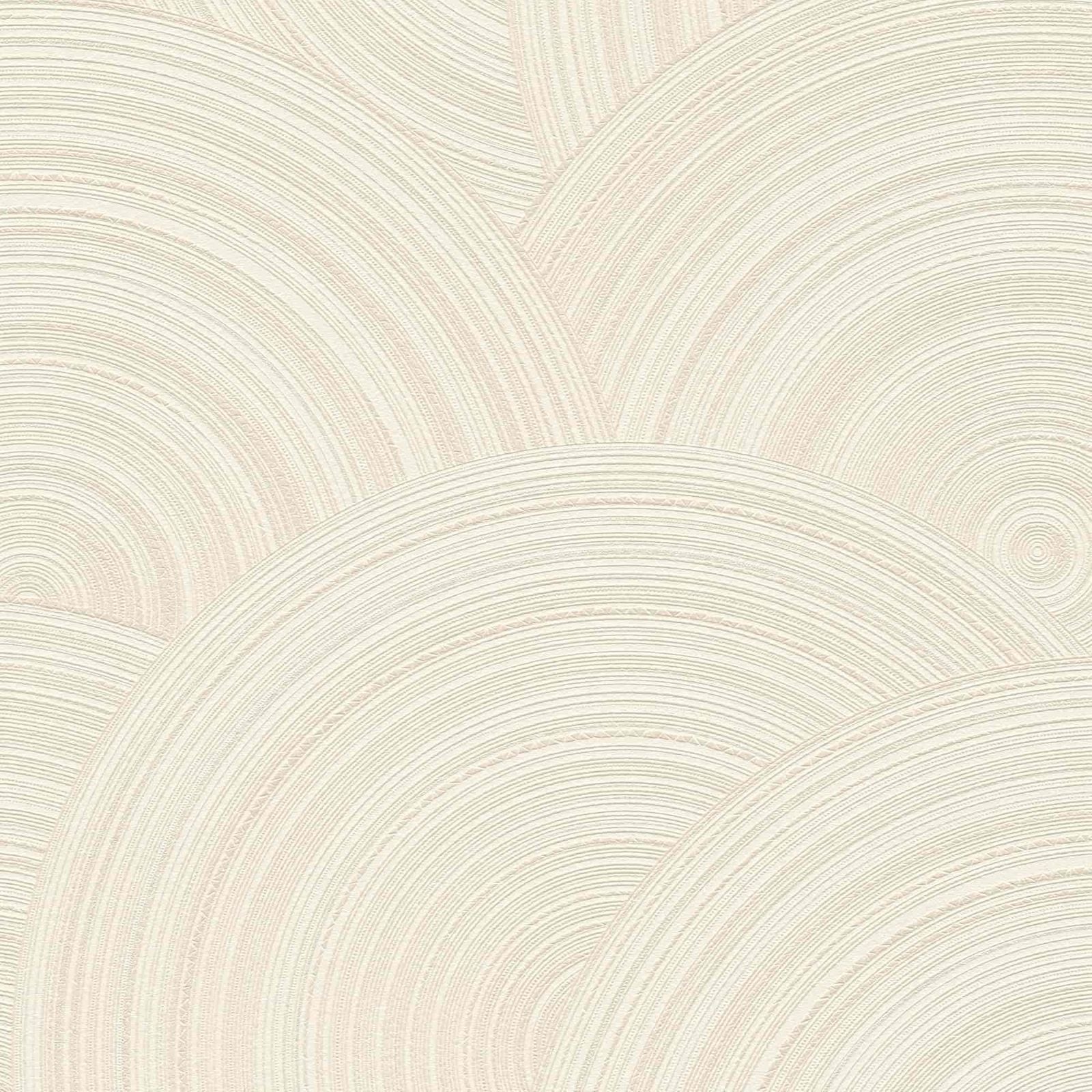 A.S. Creation Tapete Vlies 3D Wellen Beige Silber 38696-3
