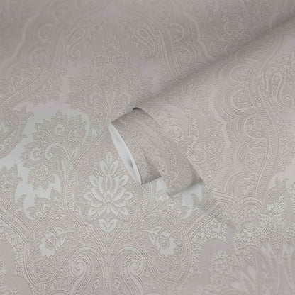 A.S. Creation Tapete Vlies Barock-Design Grau Silber 38708-4