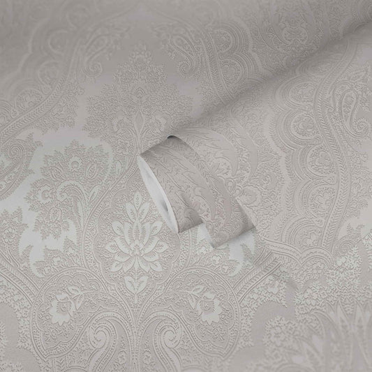A.S. Creation Tapete Vlies Barock-Design Grau Silber 38708-4