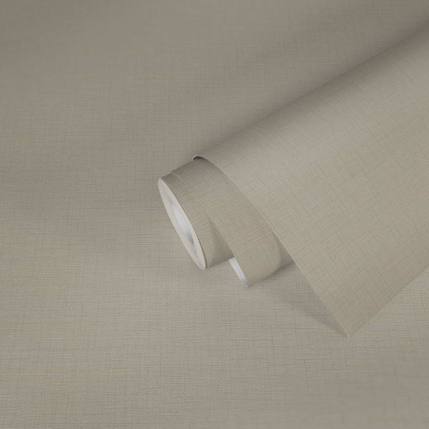A.S. Creation Tapete Vlies Einfarbig Leinen Taupe 38712-6
