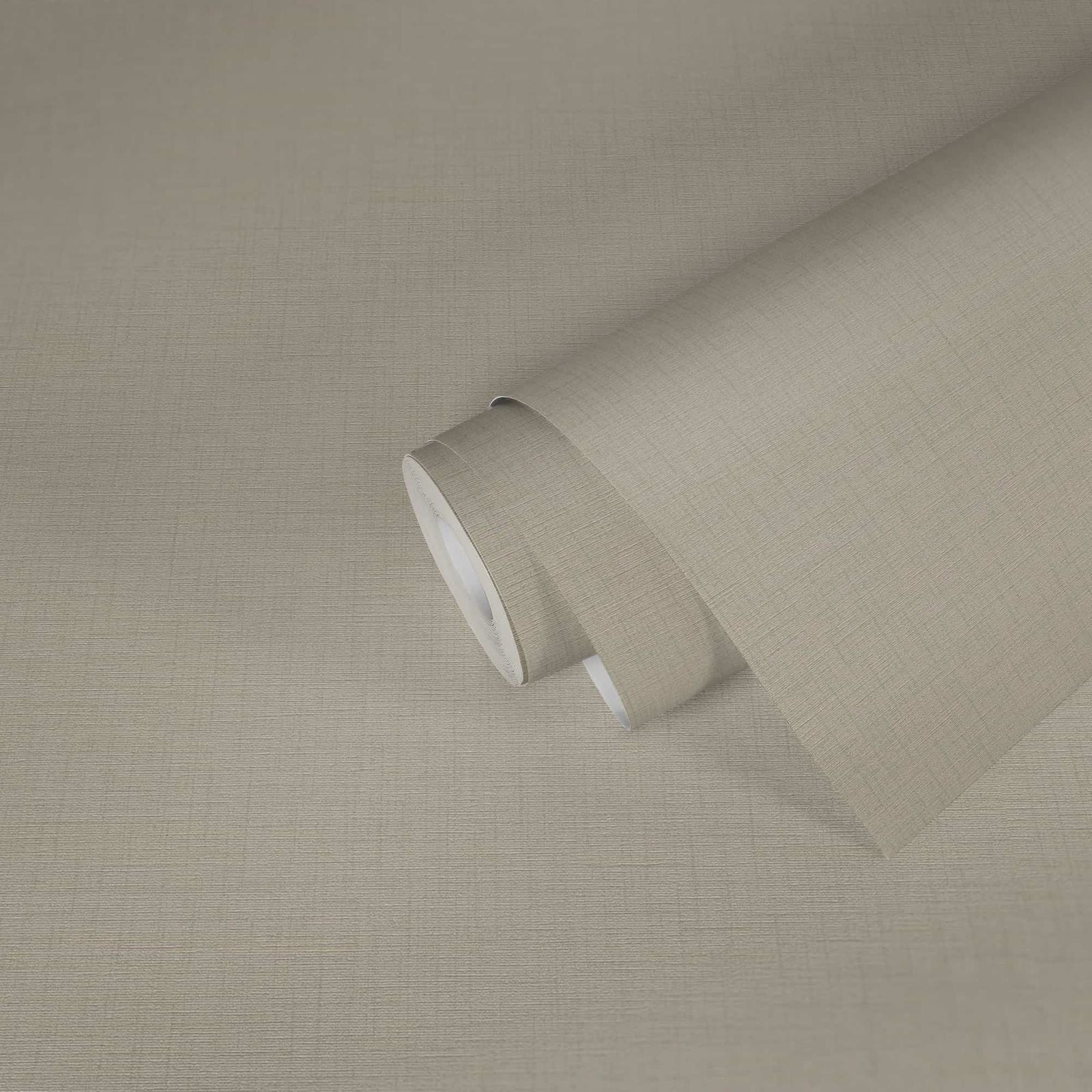 A.S. Creation Tapete Vlies Einfarbig Leinen Taupe 38712-6