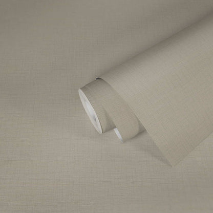 A.S. Creation Tapete Vlies Einfarbig Leinen Taupe 38712-6