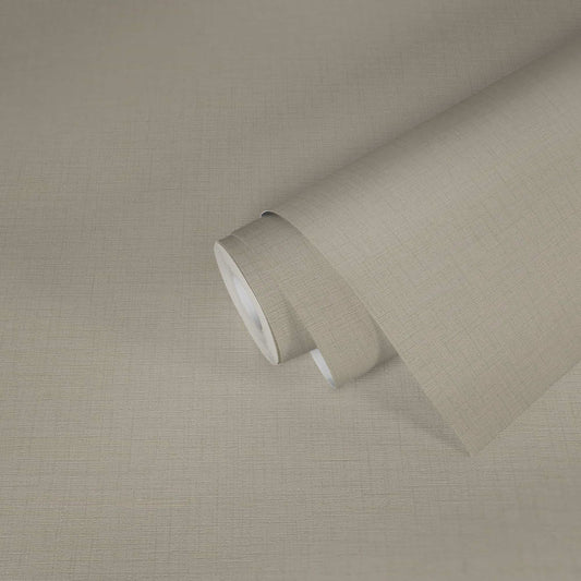A.S. Creation Tapete Vlies Einfarbig Leinen Taupe 38712-6