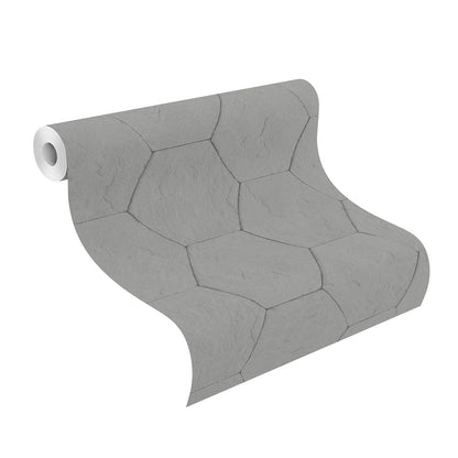  Tapete Vlies Rasch Beton Fliesen Dunkel-grau 427127