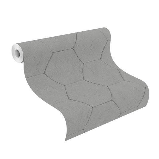  Tapete Vlies Rasch Beton Fliesen Dunkel-grau 427127