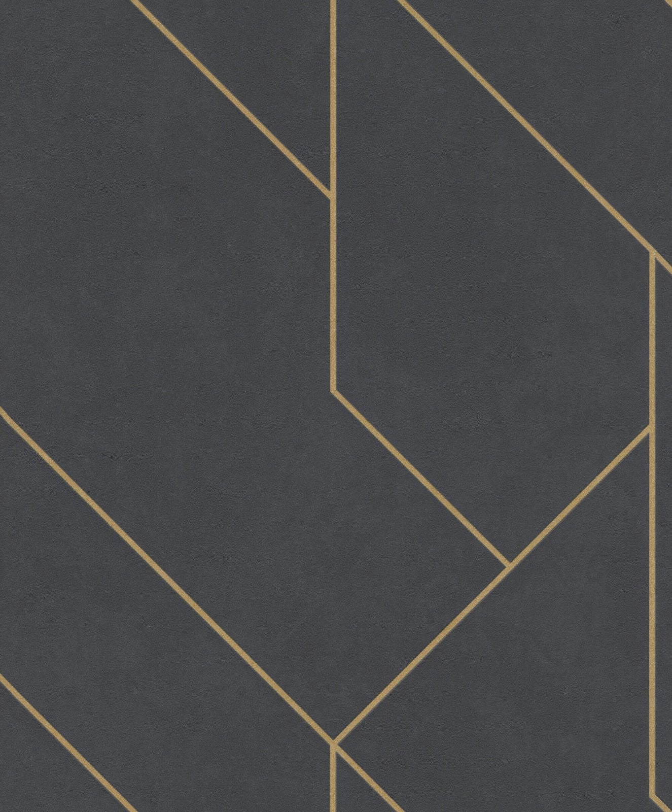  Tapete Vlies Rasch Grafik Linien Schwarz Gold 427431