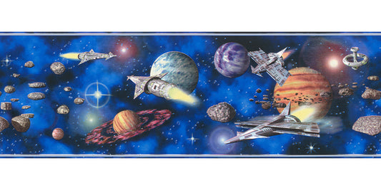 A.S. Creation Tapetenborte Bordüre Weltall Universum Bunt AS 8962-16