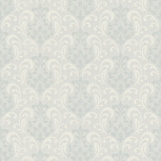  Textil Tapete Ornament Hellgrau Rasch Textil Sky 082400