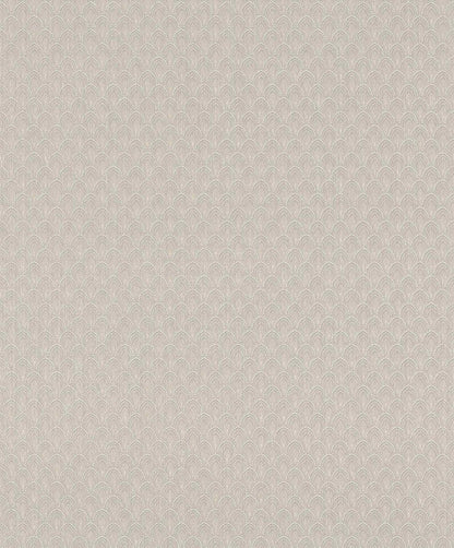  Textiltapete Schuppen Ornament Grau Weiß Glanz 086446
