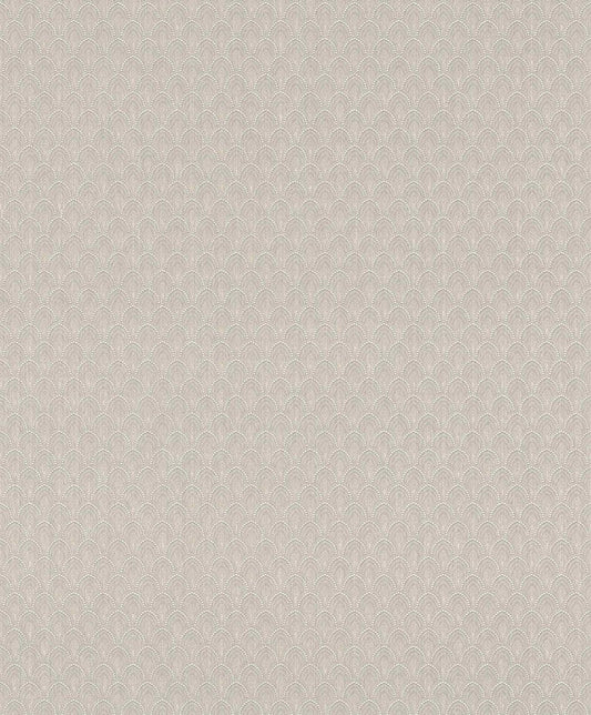  Textiltapete Schuppen Ornament Grau Weiß Glanz 086446
