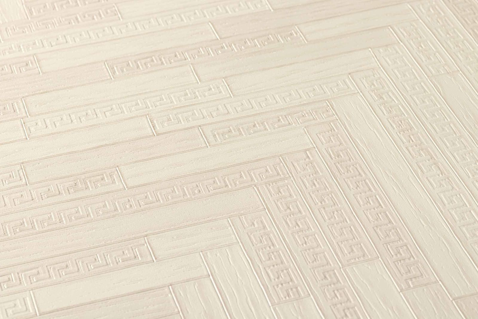 Versace Home Tapete Fischgrät Cremegrau Glanz 370515