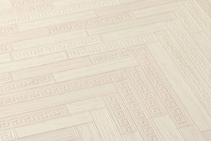  Versace Home Tapete Fischgrät Cremegrau Glanz 370515