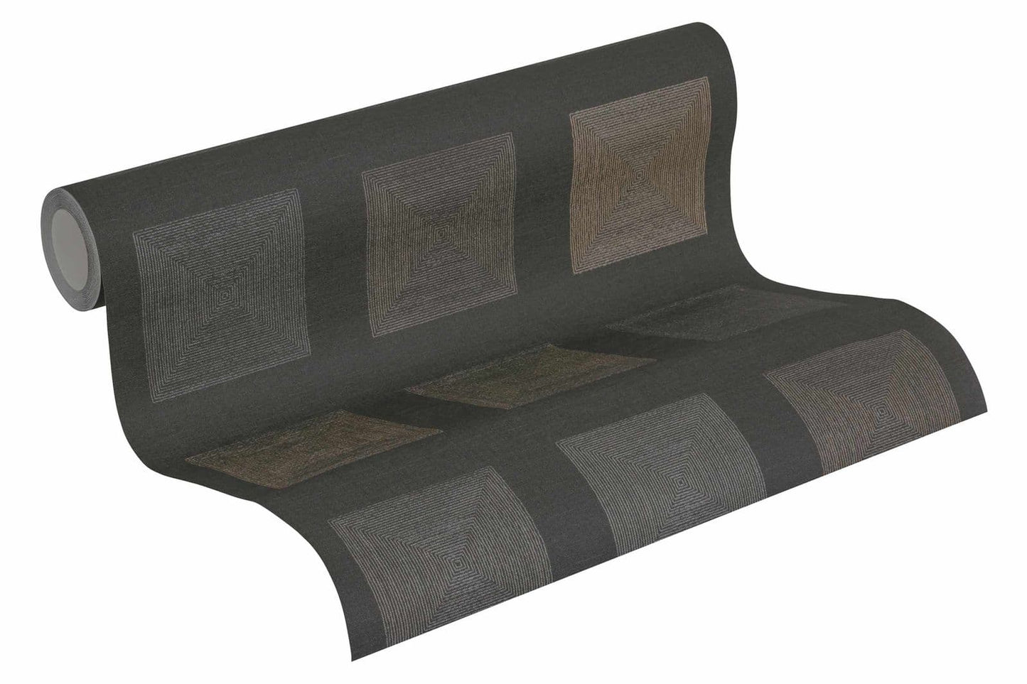 A.S. Creation Vinyltapete Kacheln Grafik Schwarz Bronze 37172-4