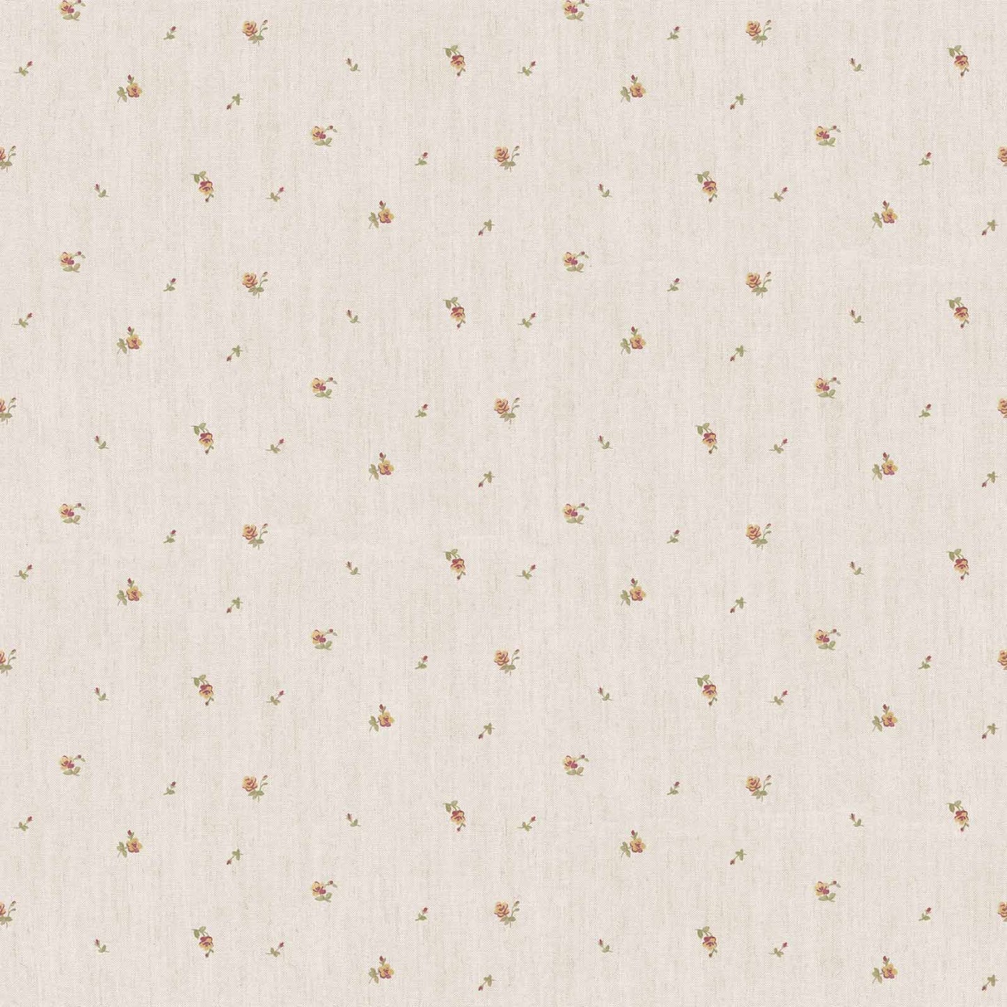  Vinyltapete Röschen Muster Rose Beige Rot Graugrün 107827