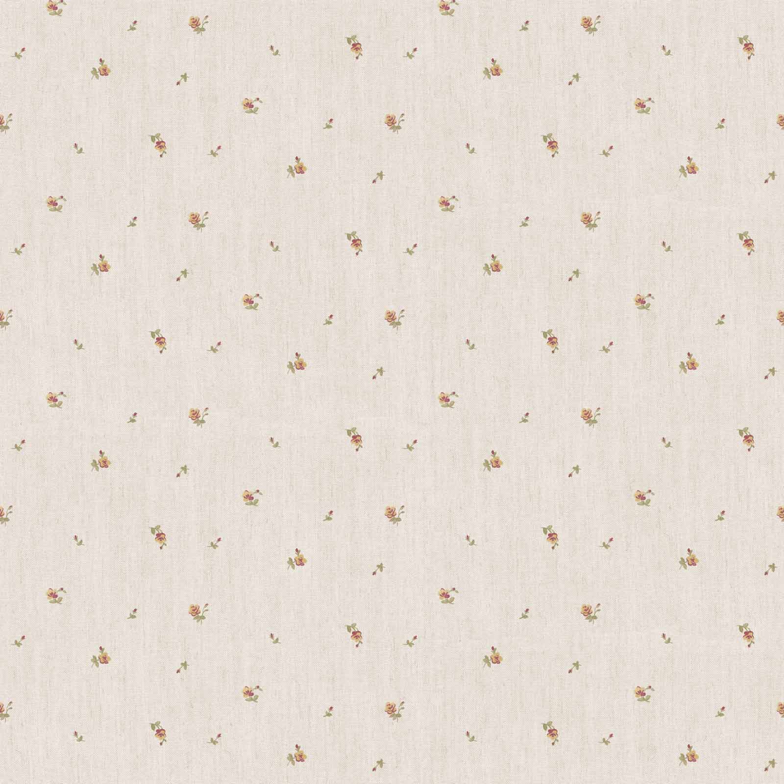  Vinyltapete Röschen Muster Rose Beige Rot Graugrün 107827