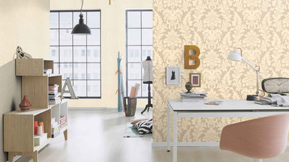  Vlies Tapete Barock Beigegold Creme Rasch 525427