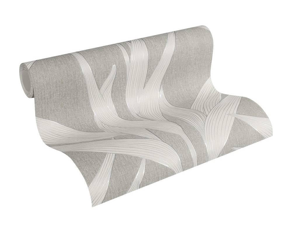  Vlies Tapete Blätter Dunkelgrau Hygge Livingwalls 36123-3