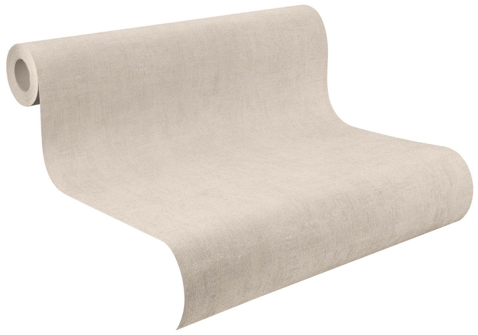  Vlies Tapete Uni Einfarbig Rasch Graubeige 489828